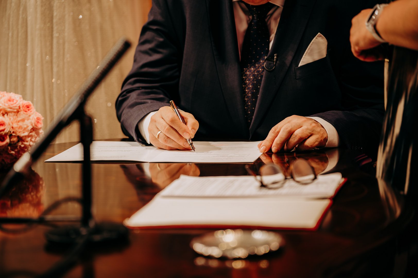 Ceremonia ślubna w pałacu