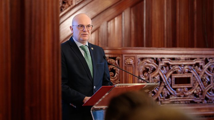 prof. Robert Zakrzewski, prorektor ds. studentów i jakości kształcenia UŁ podczas gali