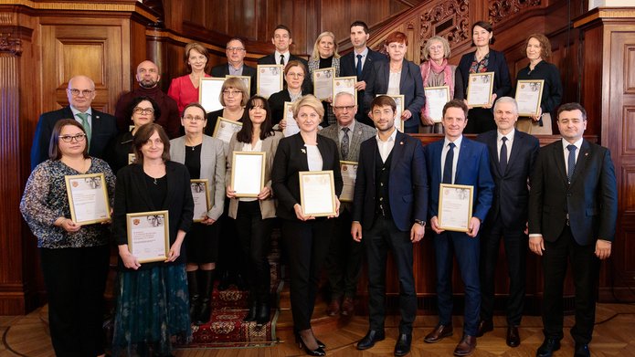 wspólne zdjęcie uczestników gali