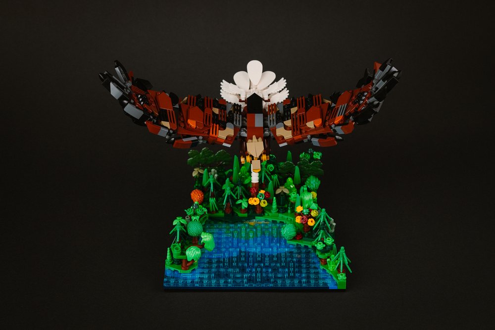 Model bielika z klocków LEGO