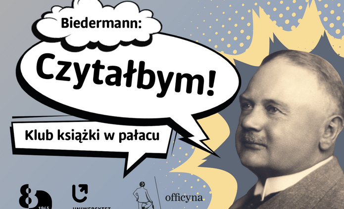 Plakat reklamujący cykl spotkań literackich
