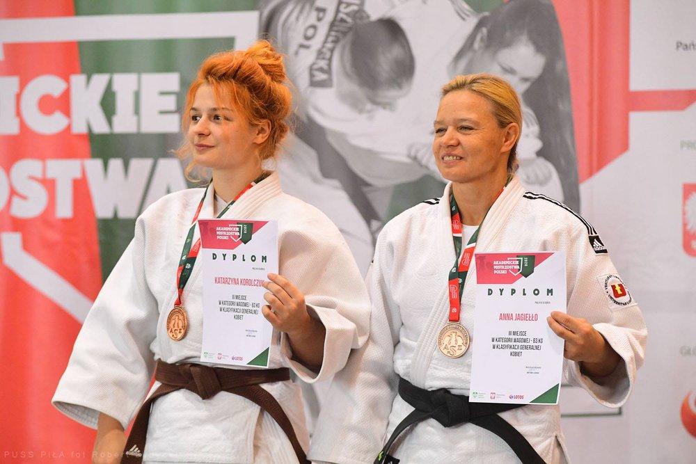 Anna Jagiełło z medalem