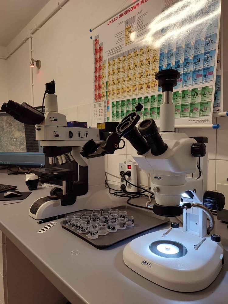 Sprzęt laboratoryjny w Pracowni 