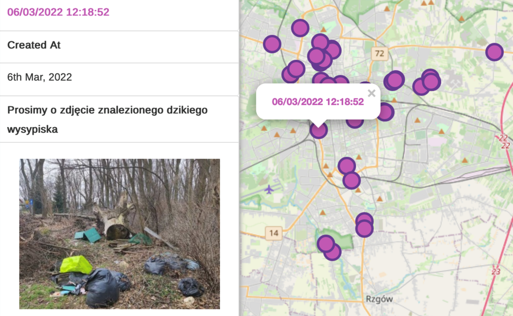 dzikie wysypiska śmieci