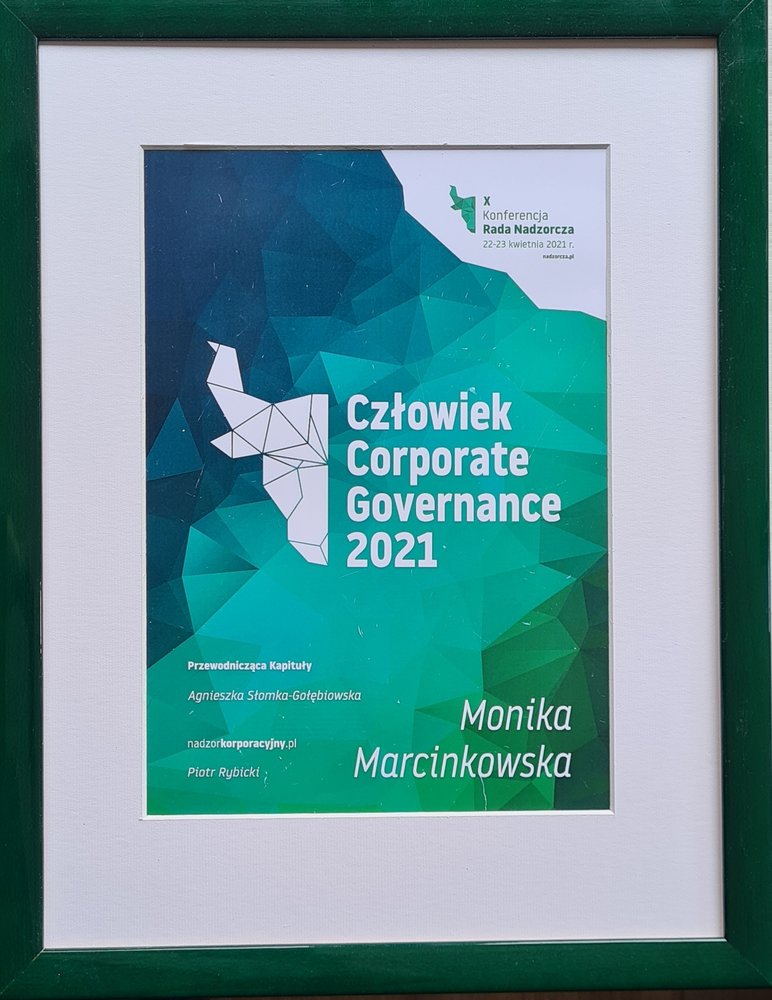 plakat Człowiek Corporate Governance 2021