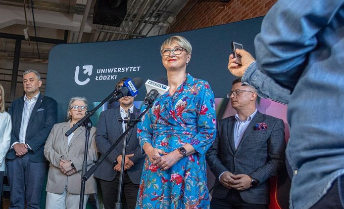 Uczestnicy briefingu podczas wrześniowego śniadania prasowego UŁ