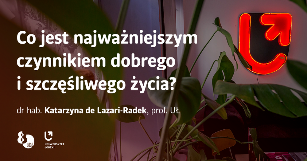 banner z tytułem tekstu prof. de Lazari-Radek