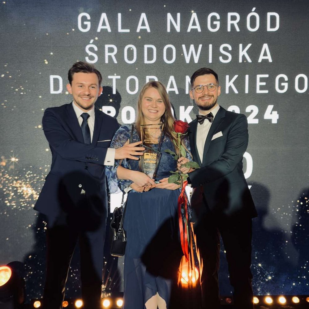 Przedstawiciele URSD UŁ z nagrodą