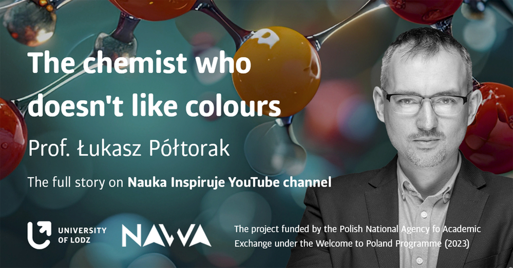 Zdjęcie portretowe Prof. Półtoraka oraz napisy