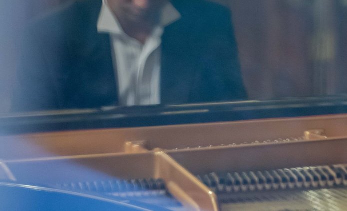 A man playing the piano