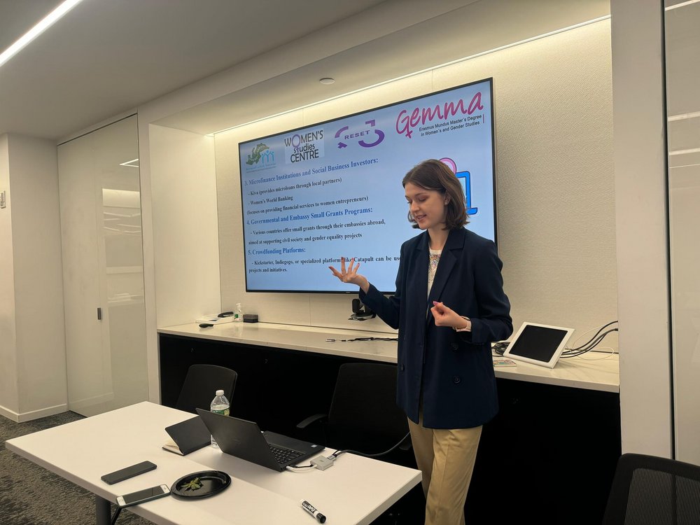 Marta Malinowska podczas prezentacji