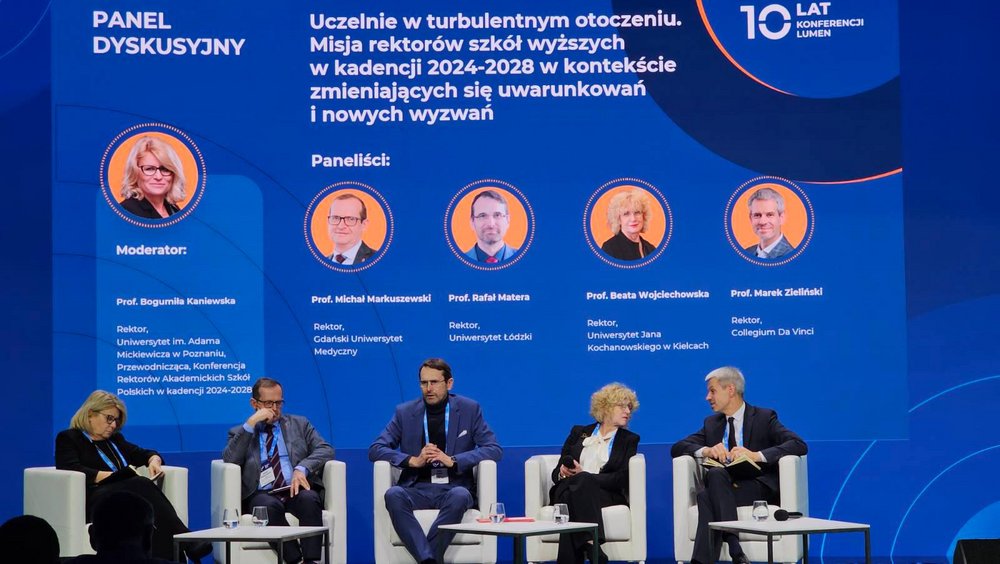 Konferencja LUMEN 2024. Panel z udziałem rektora UŁ prof. Rafała Matery