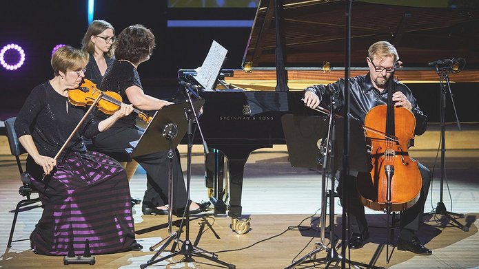 Zespół Vivo Trio podczas koncertu