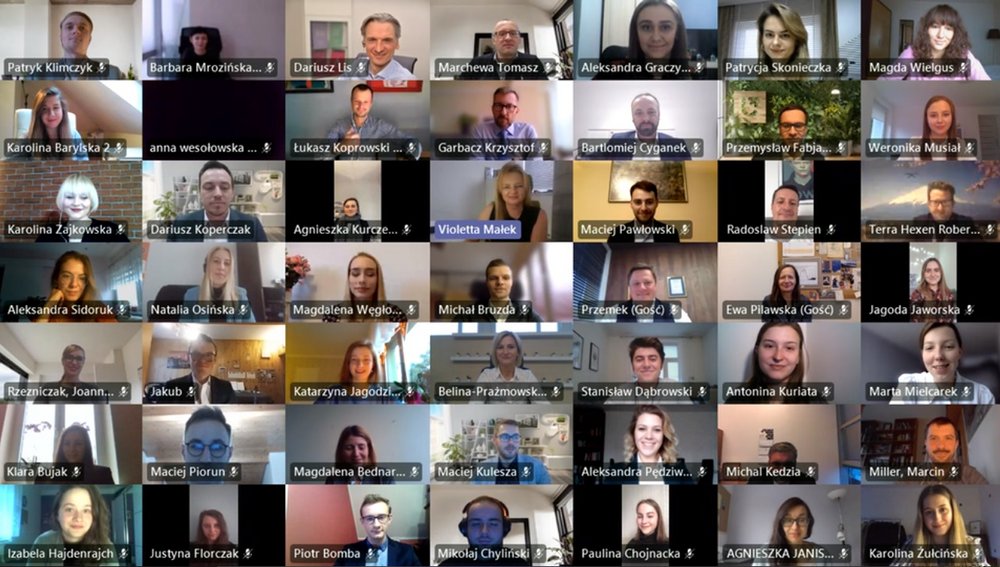 uczestnicy inauguracji online