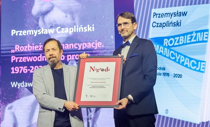 Laureat nagrody i rektor UŁ