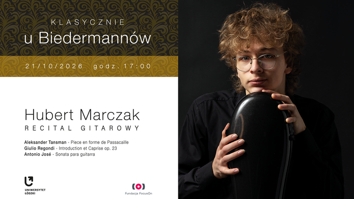A poster with Hubert Marczak
