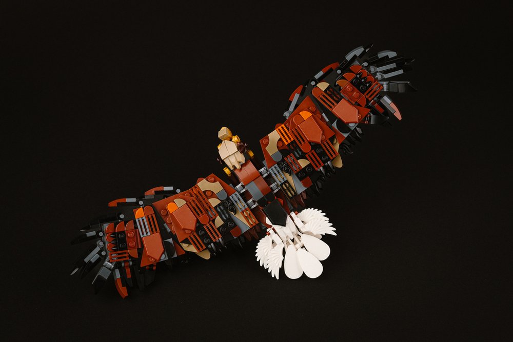 Model bielika z klocków LEGO