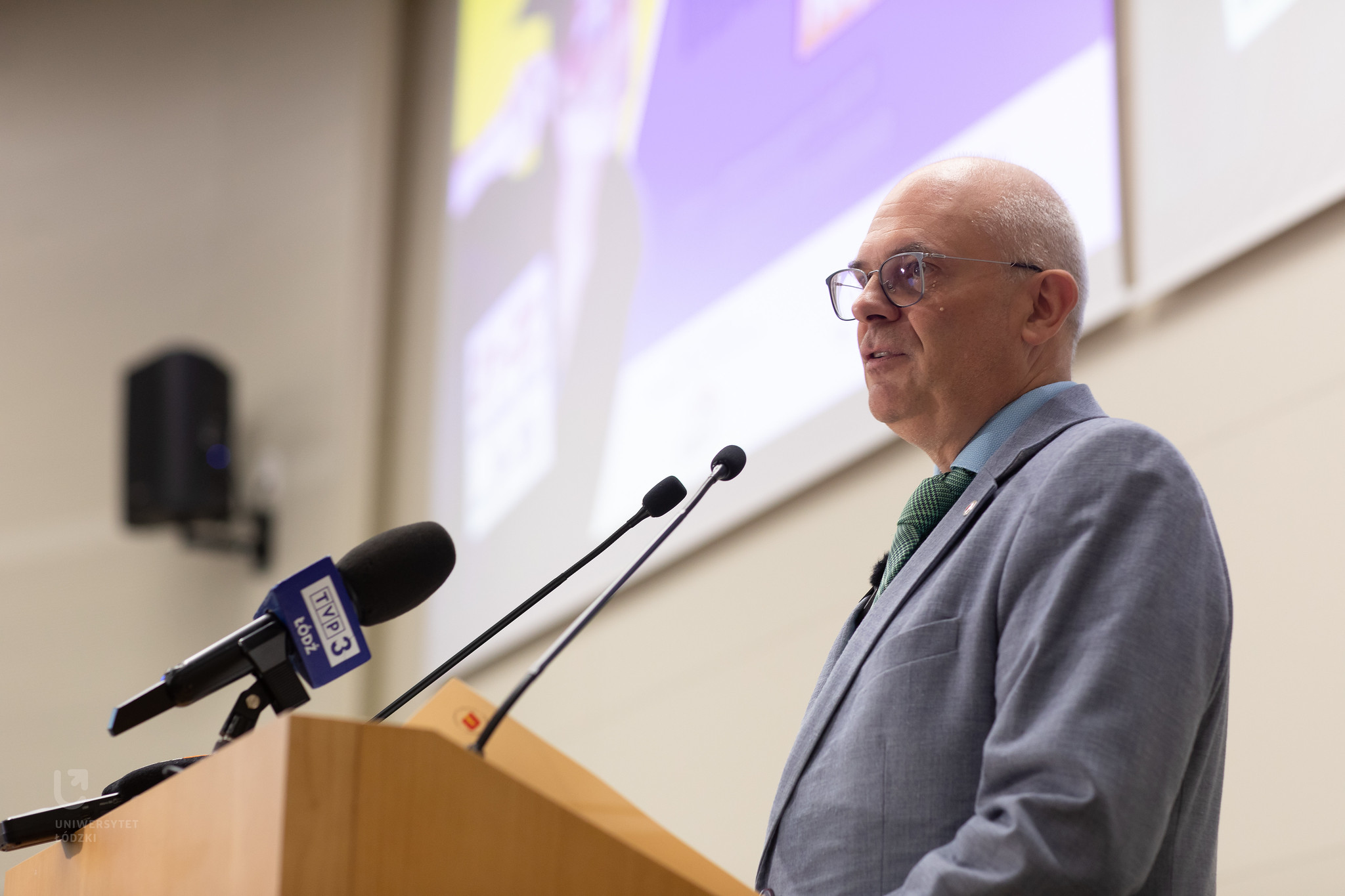 prof. Rektor Zakrzewski przemawia podczas otwarcia Salonu Maturzystów 