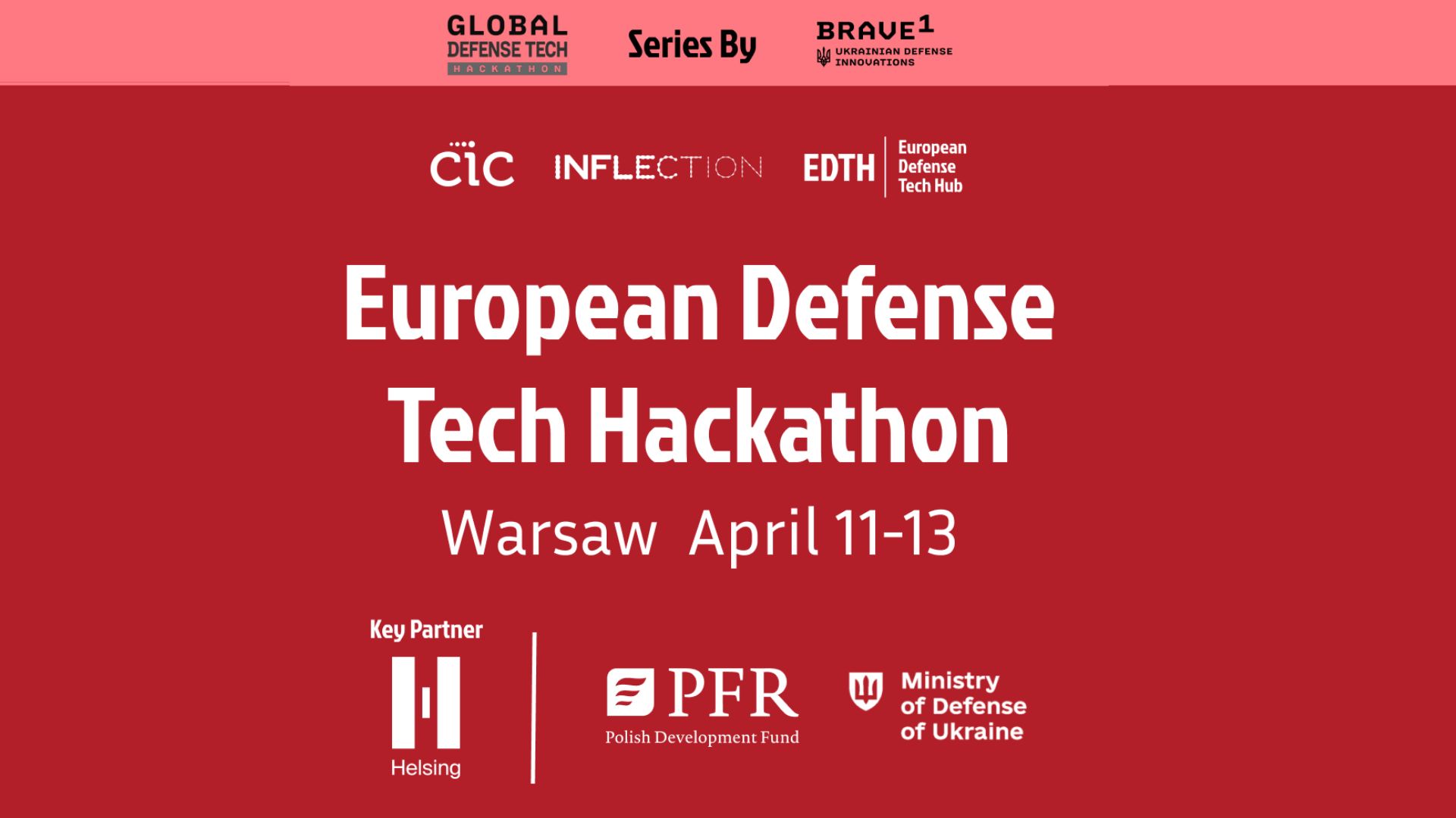 plakat wydarzenia European Defence Tech Hackathon
