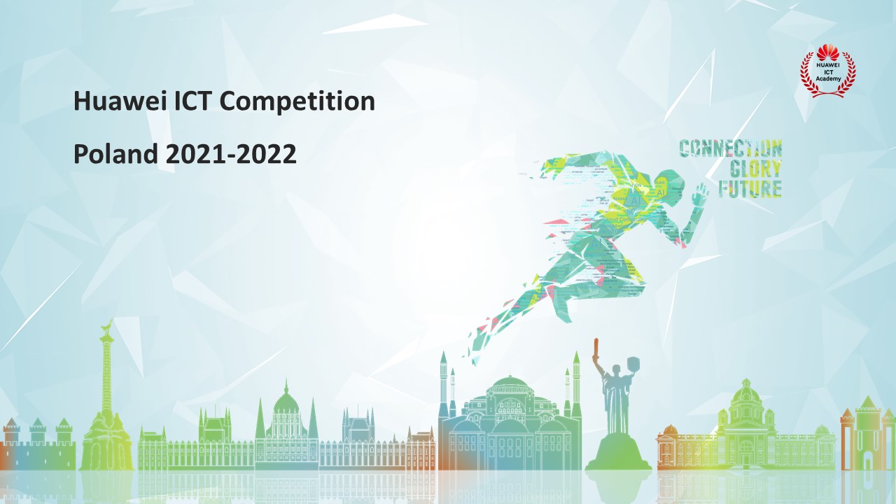 Grafika konkursu Huawei ICT Competition Poland 2021-2022