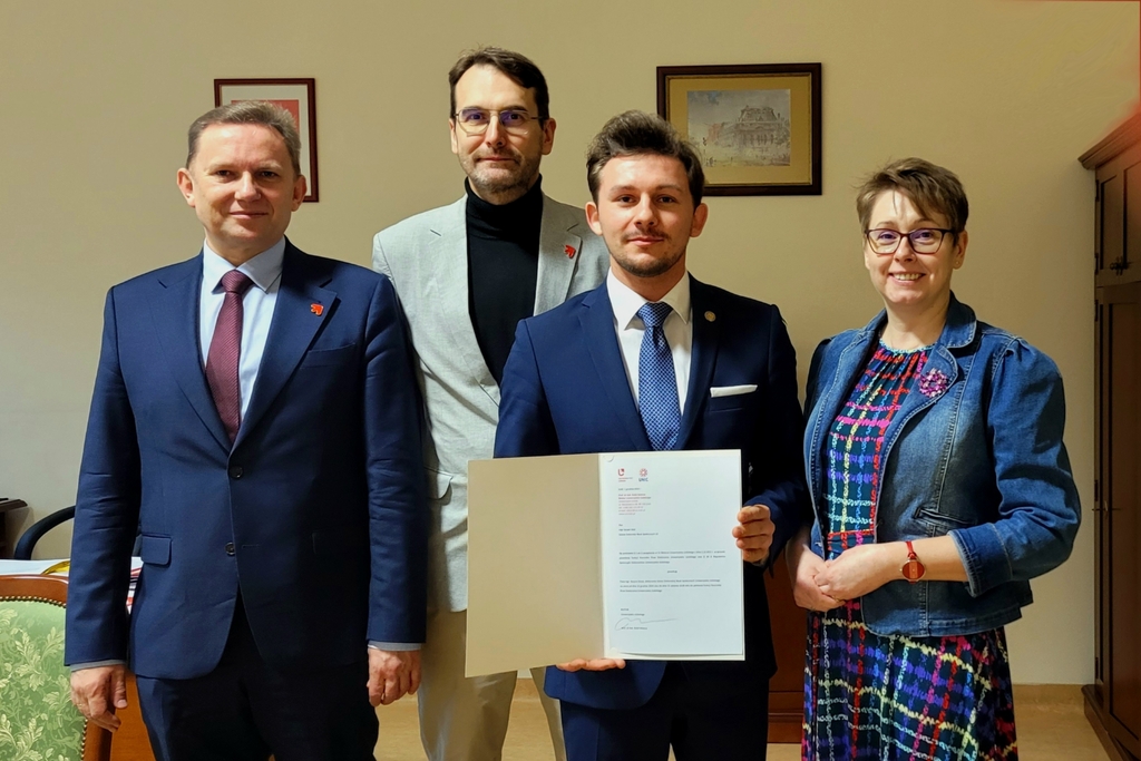 Nowy Rzecznik Praw Doktoranta i członkowie kolegium rektroskiego