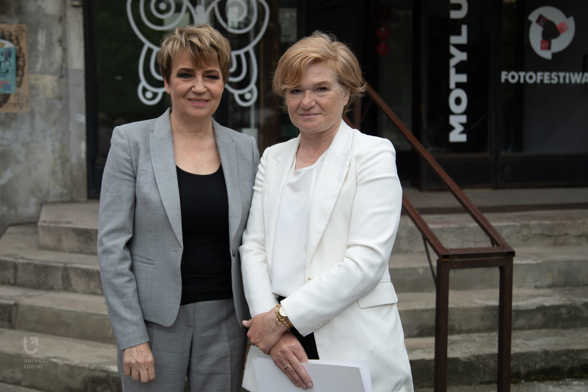 podczas konferencji prasowej Rektor UŁ prof. Elżbieta Żądzińska i Prezydent Łodzi Hanna Zdanowska