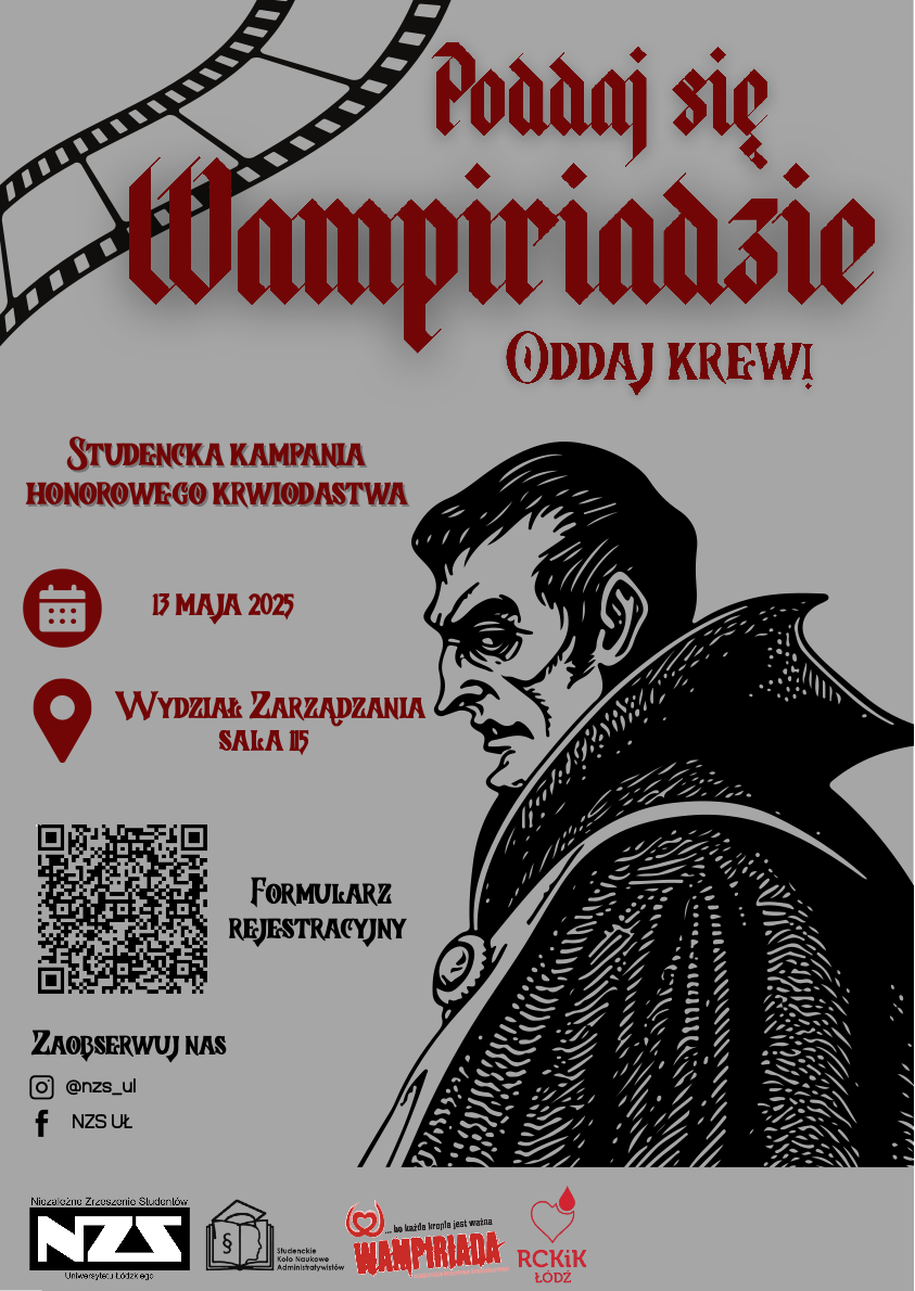 plakat akcji Wampiriada