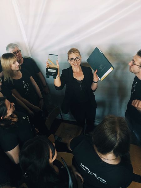 pani Aleksandra z nagrodą