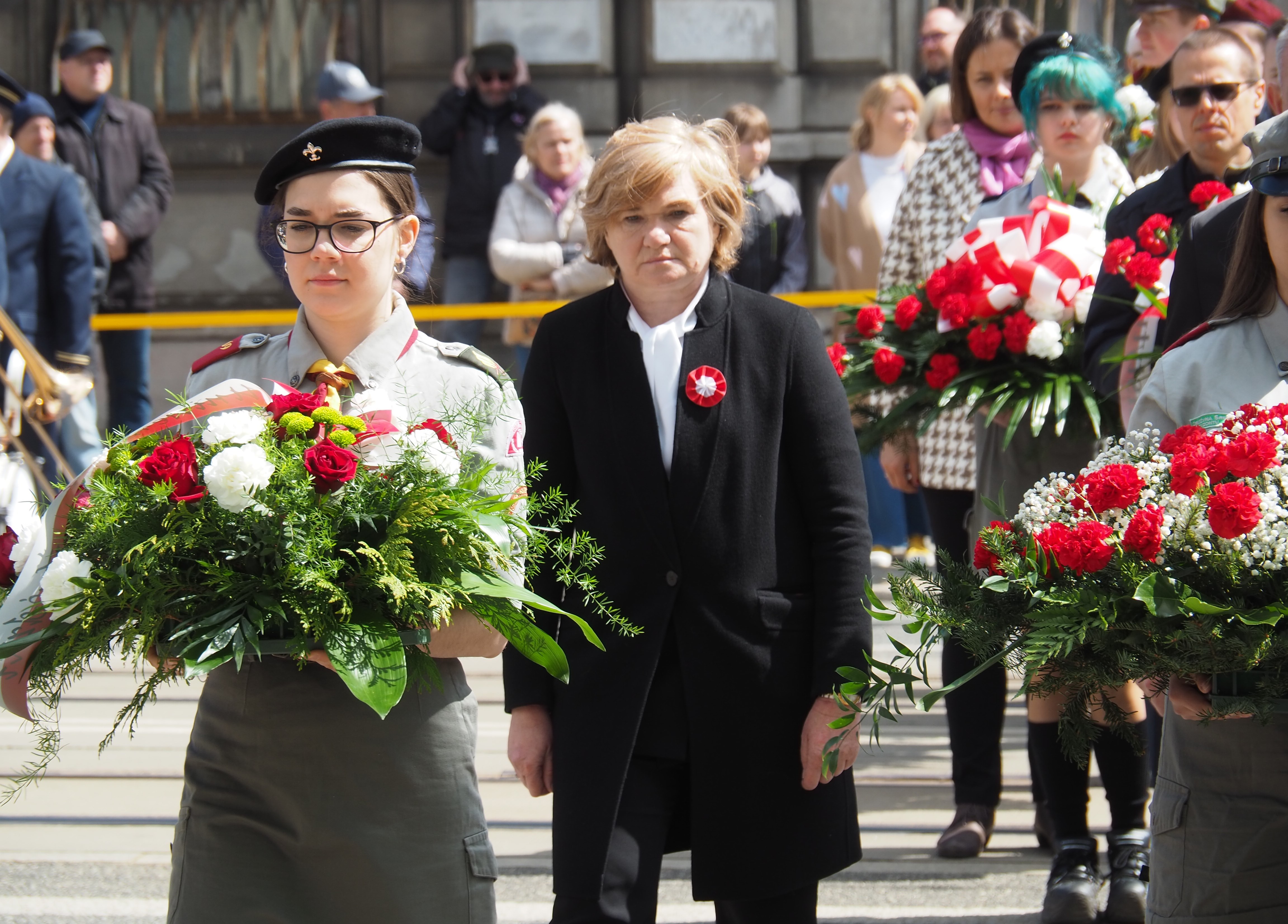 rektor UŁ przed Grobem Nieznanego Żołnierza