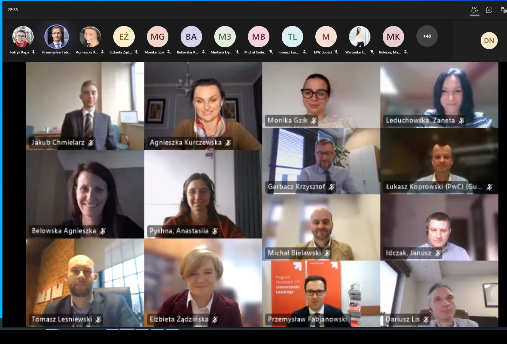 screen ekranu ze spotkania