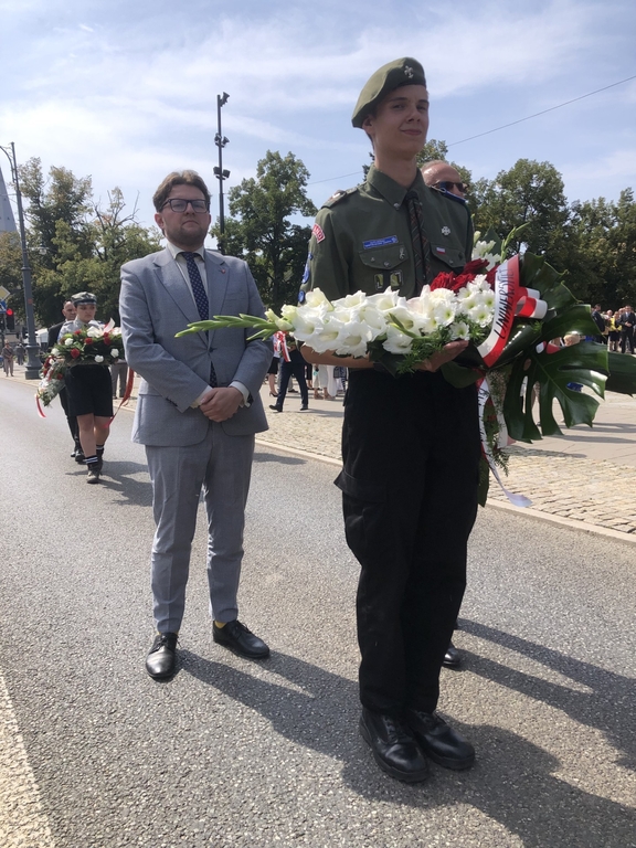 Prorektor UŁ podczas obchodów Święta Wojska Polskiego